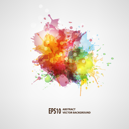 500x500 Splash Watercolor Blots Abstract Background Vector Free Vector