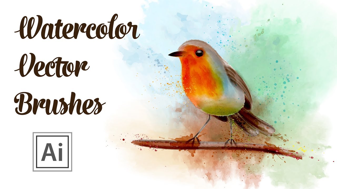 1280x720 Vector Watercolor Brushes Drawing