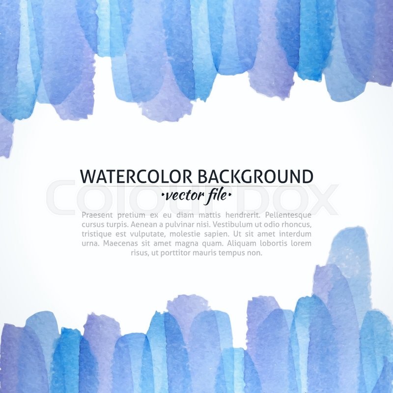 800x800 Watercolor Vector Blue And Purple Stock Vector Colourbox