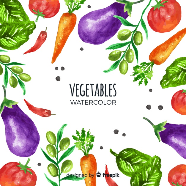 Watercolor Vegetable And Fruits Background Vector Free Download 626x626 Watercolor Vegetable And Fruits Background Vector Free Download