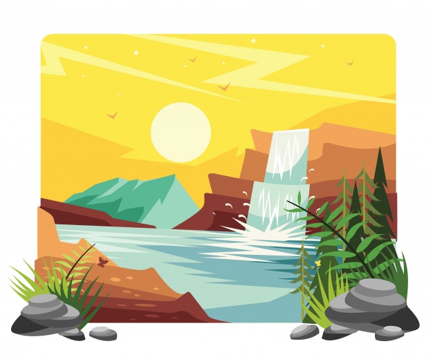 Waterfall Illustration Vectors, Photos And Free Download 626x517 Waterfall Illustration Vectors, Photos And Free Download