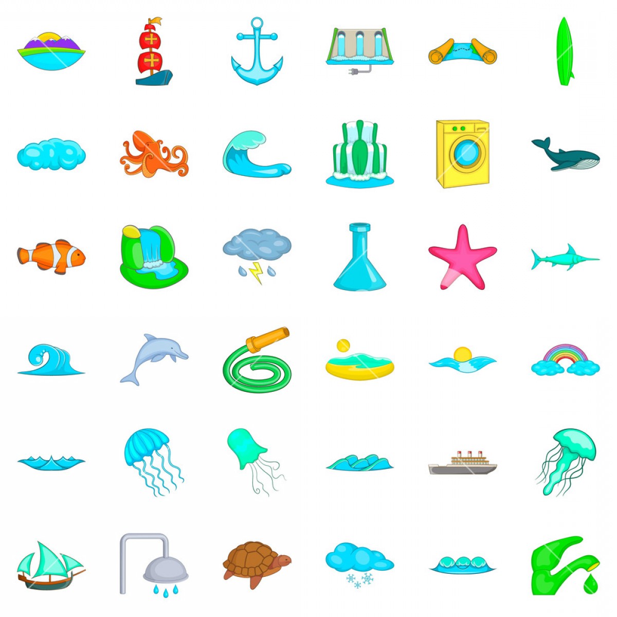 Waterfall Vector Studiogrfx 1200x1200 Waterfall Vector Studiogrfx