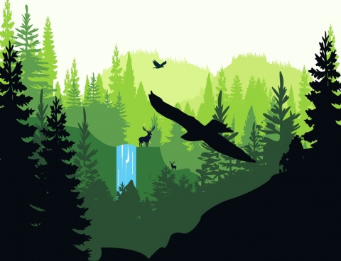 Waterfall Free Vector Download 480x368 Waterfall Free Vector Download