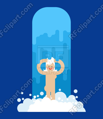 Girl Washes In Waterfall Vector Image Of People Maryvalery 346x400 Girl Washes In Waterfall Vector Image Of People Maryvalery