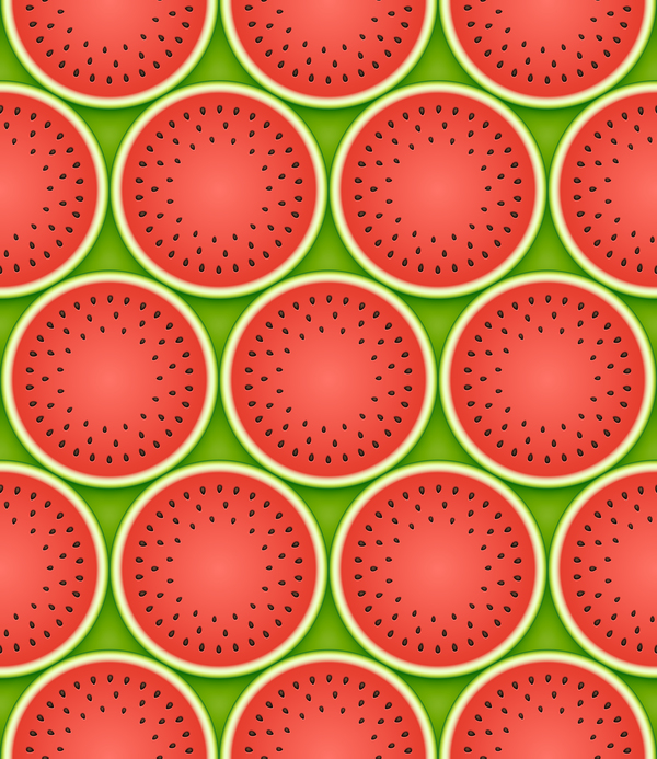 600x693 Ripe Watermelon Seamless Pattern Vector Free Download