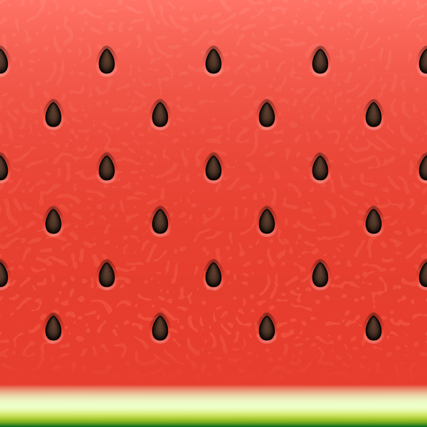 600x600 Ripe Watermelon Seamless Pattern Vector Free Download