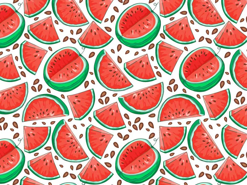 800x600 Watermelon Seamless Pattern