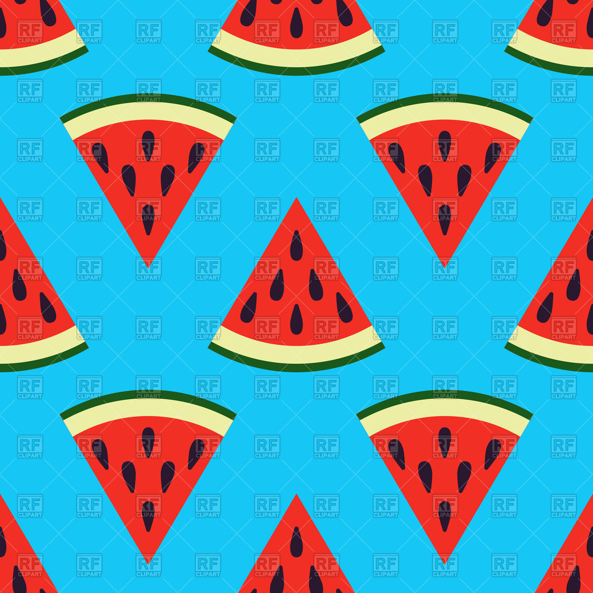 1200x1200 Cute Seamless Watermelon Pattern Vector Image Of Backgrounds