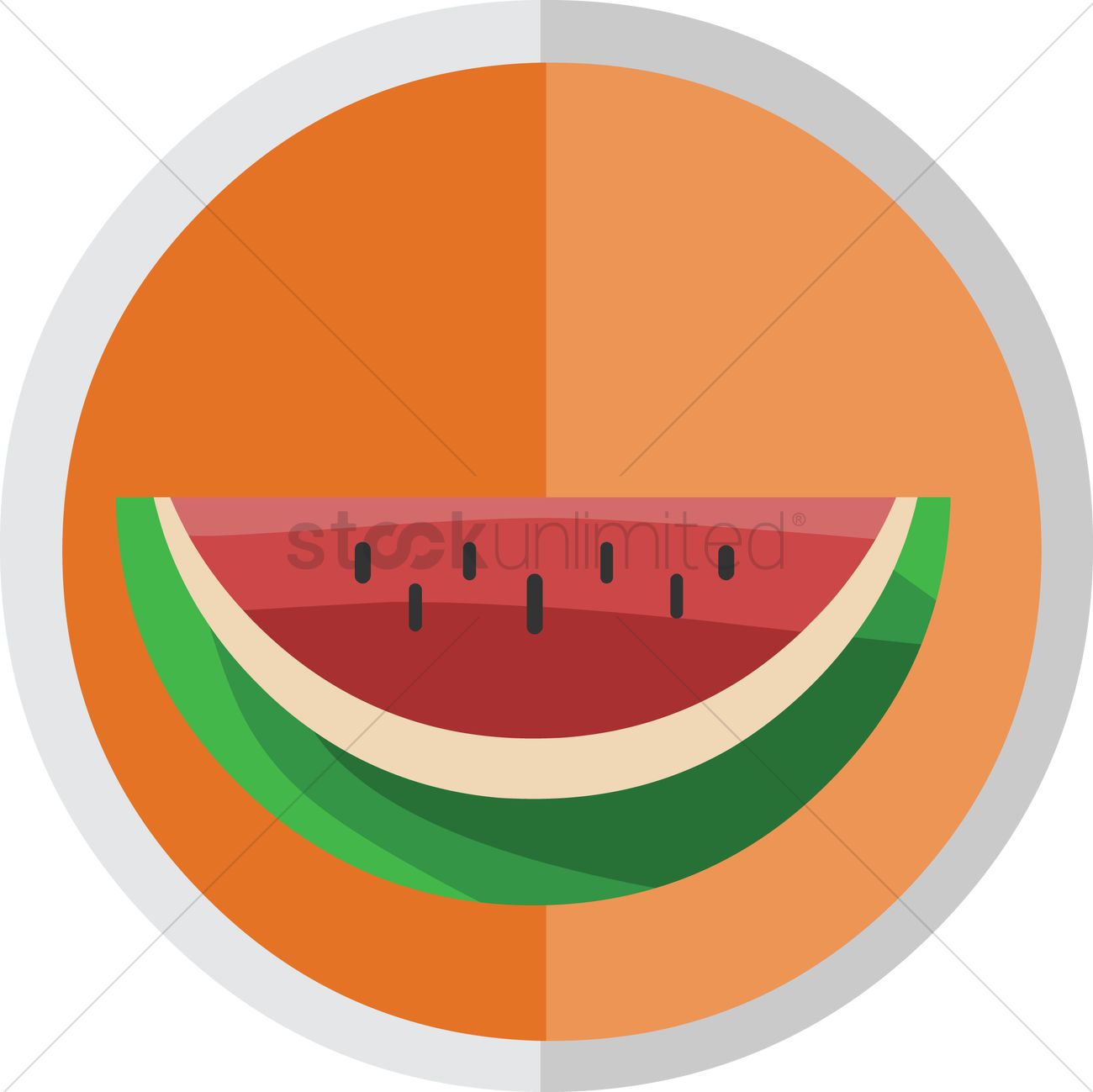 1300x1299 Sliced Watermelon Vector Image