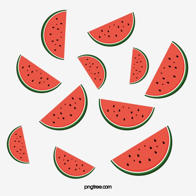 640x640 Watercolor Watermelon Kernel Background Vector, Watercolor