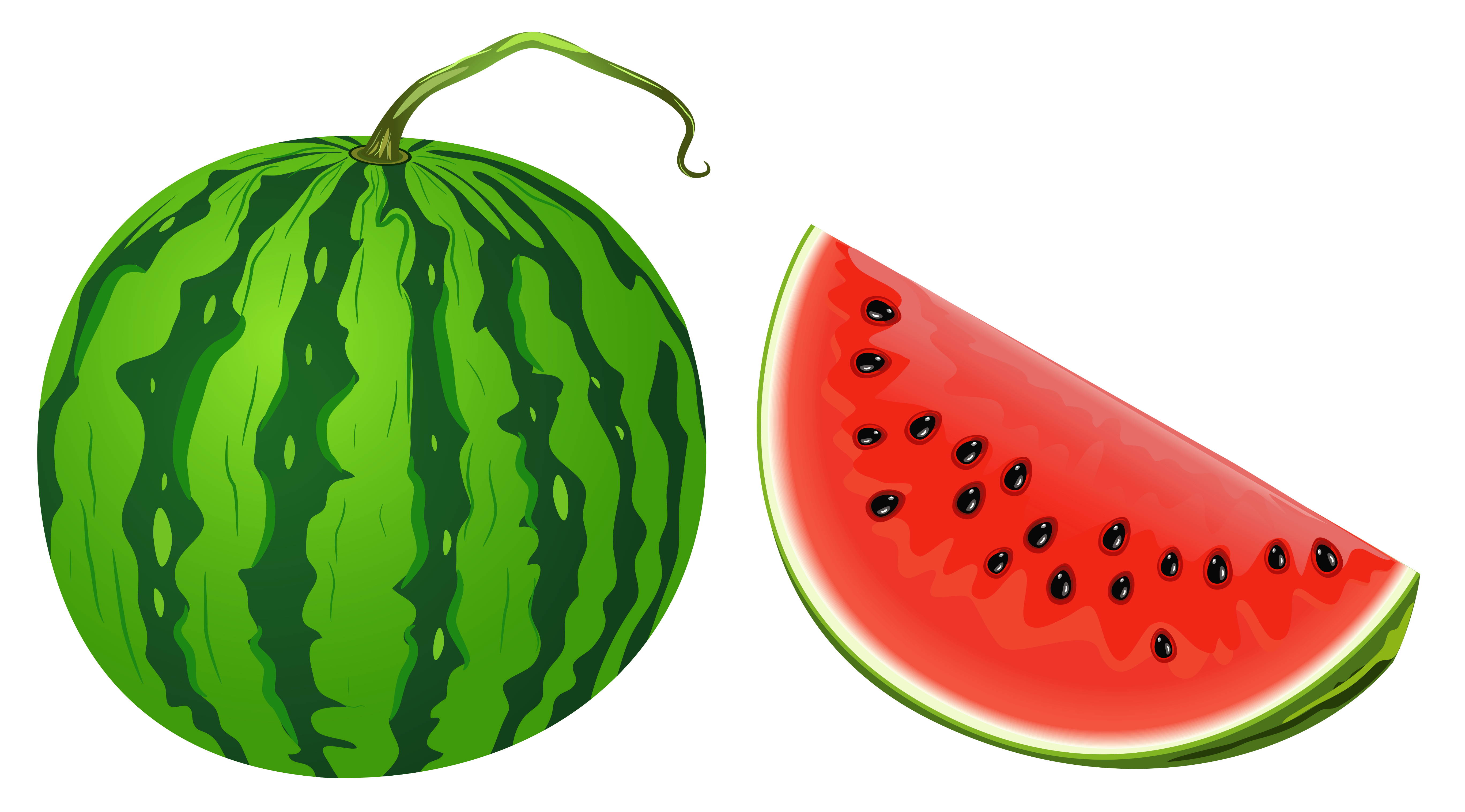 5472x3036 Watermelon Png Vector Clipart