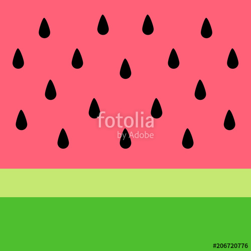 500x500 Watermelon Vector Background Summer Watermelon Simple Graphic