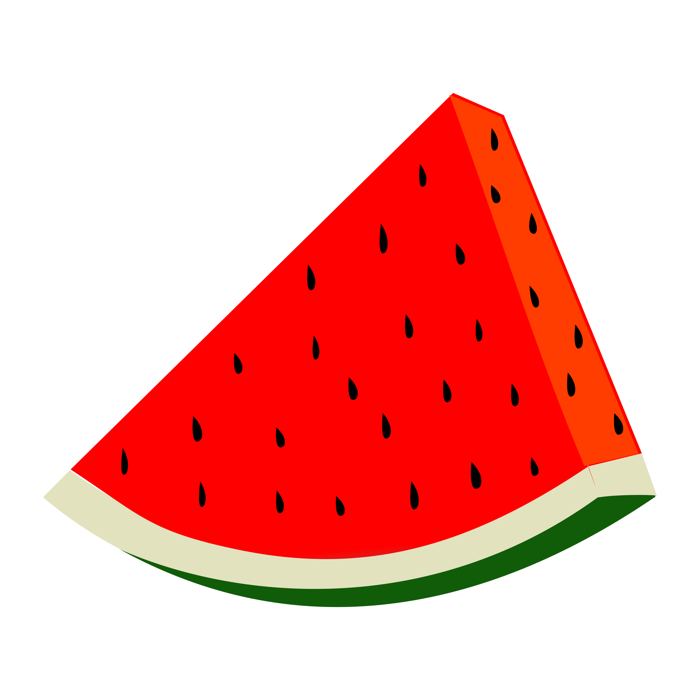 2400x2400 Watermelon Vector Clipart Image