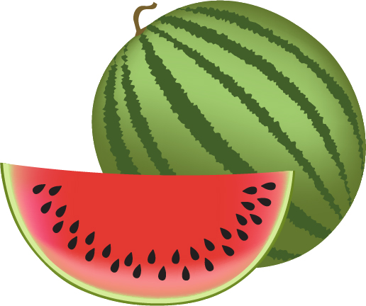 516x432 Fresh Watermelon Vector Material Free Download