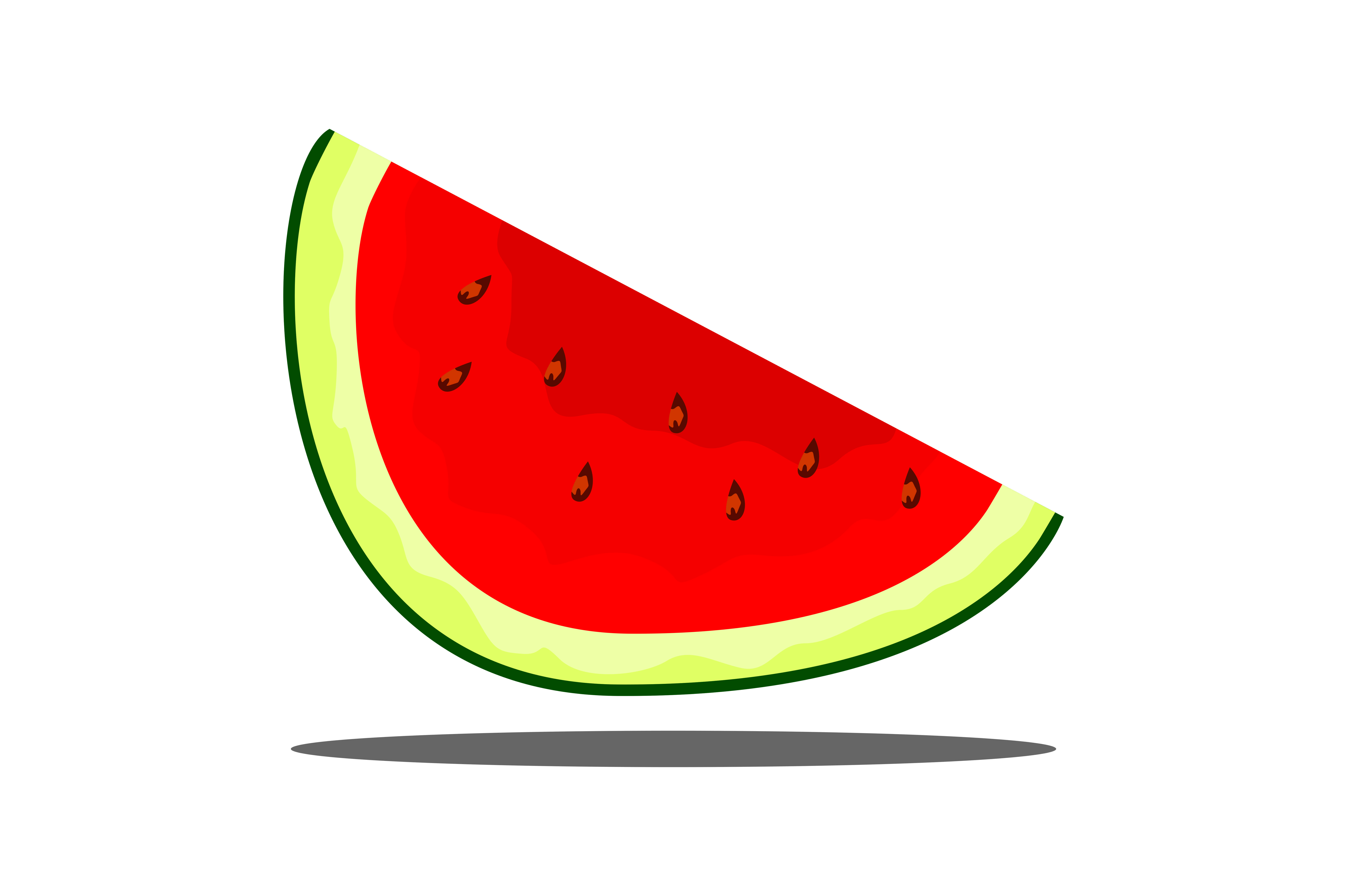 7514x5000 Fruit Watermelon Vector Graphic