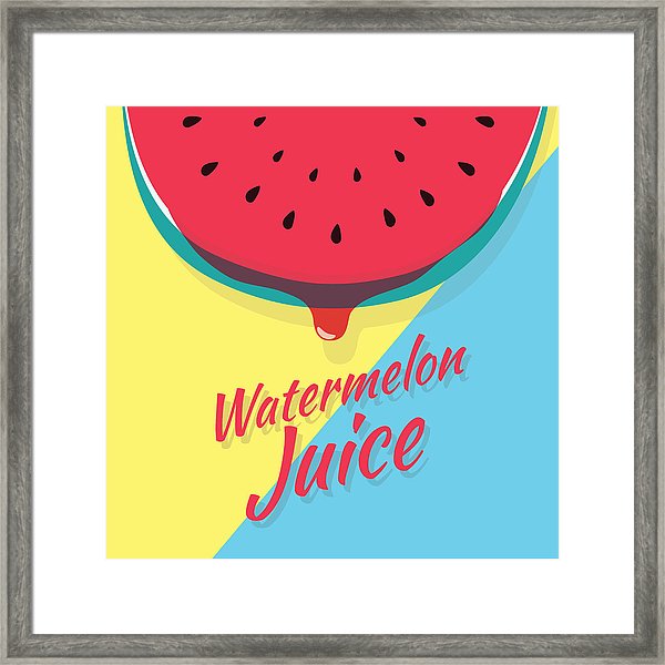 600x600 Piece Of Half Watermelon Slice, Juicy Slice Of Fruit With Drops