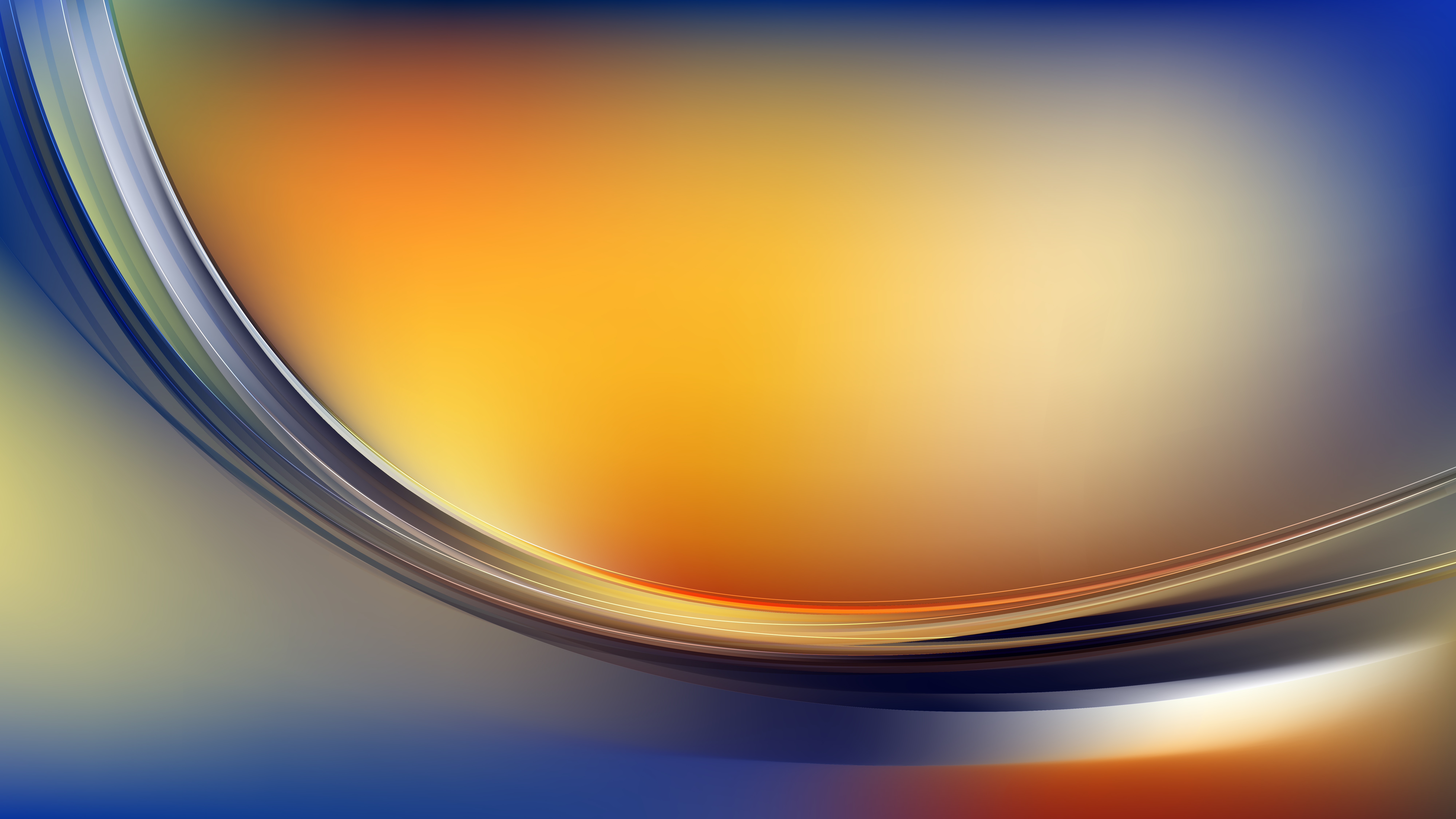 Blue And Orange Abstract Wave Background Vector Image 8000x4500 Blue And Orange Abstract Wave Background Vector Image