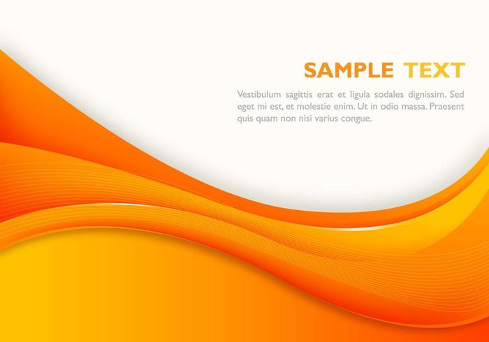Orange Wave Background Vector 700x490 Orange Wave Background Vector