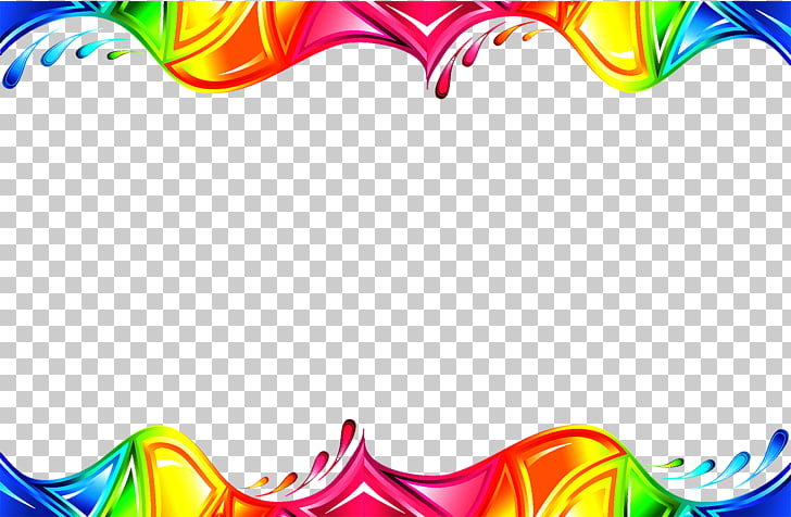 728x476 Euclidean Illustration, Colorful Wave, Pink, Yellow, And Blue