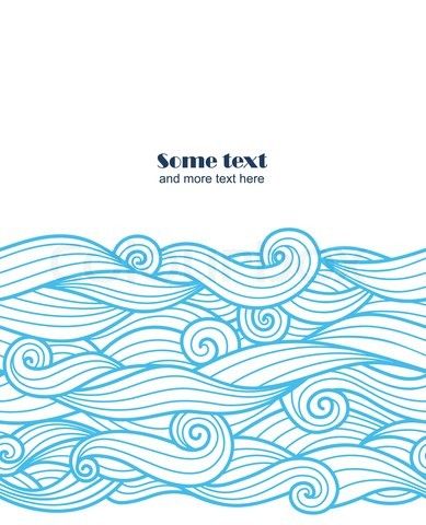 389x480 Vector Of 'vector Waves Seamless Pattern Border Background