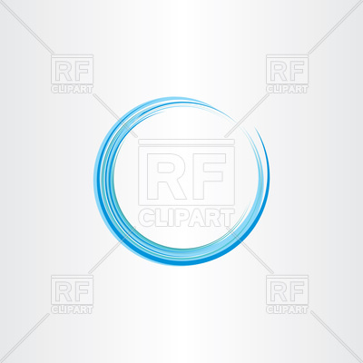 Blue Water Wave Circle Vector Image Of Design Elements 400x400 Blue Water Wave Circle Vector Image Of Design Elements