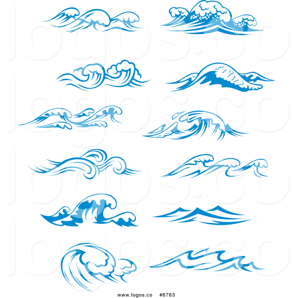 1024x1044 Royalty Free Clip Art Vector Logos Of Blue Ocean Surf Waves