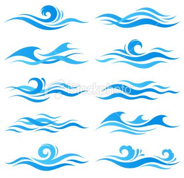 380x368 Set Of Abstract Waves Craft Ideas Wave Tattoo Design, Abstract