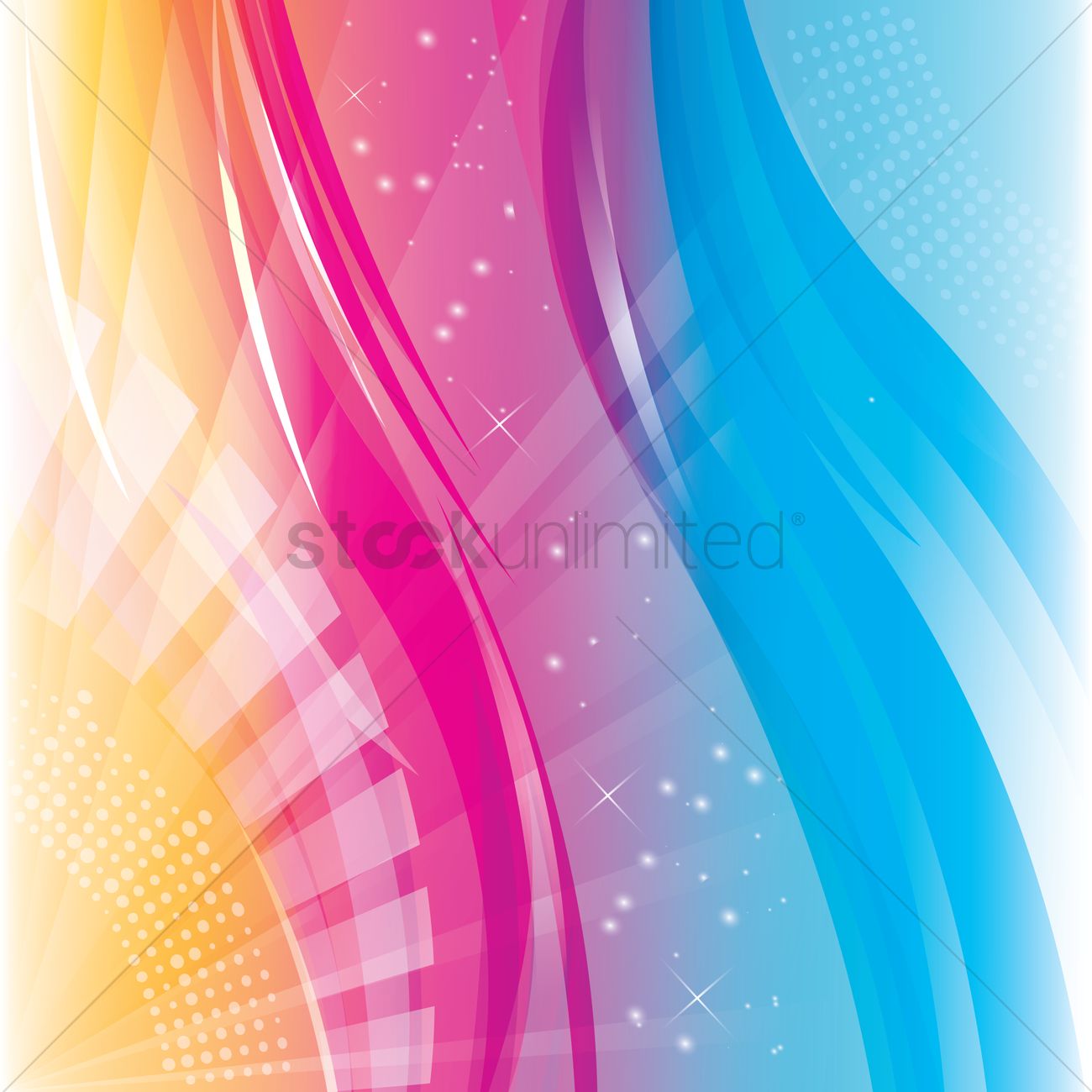 Colorful Wave Design Vector Image 1300x1300 Colorful Wave Design Vector Image
