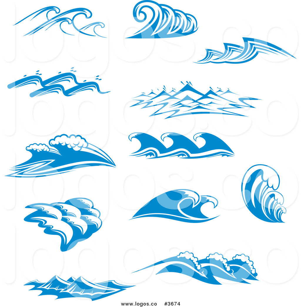 Royalty Free Ocean Wave Design Collage Logo 1024x1044 Royalty Free Ocean Wave Design Collage Logo