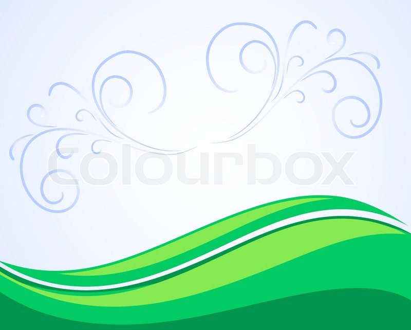 Vector Wave Floral Design Stock Vector Colourbox 800x642 Vector Wave Floral Design Stock Vector Colourbox