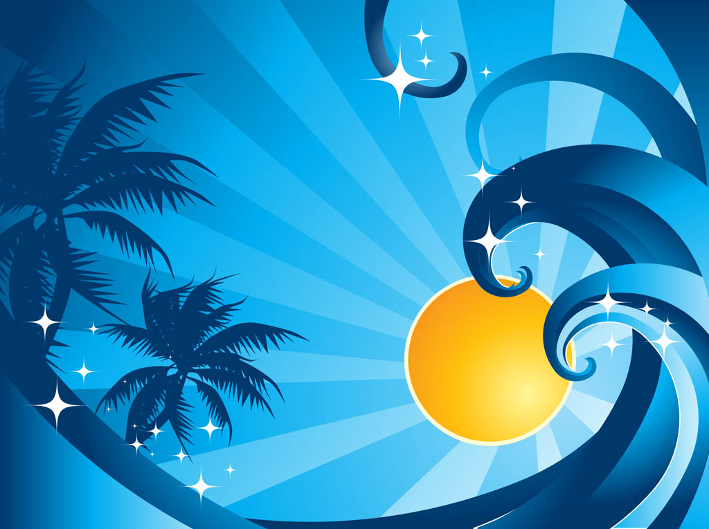 1024x765 Sea Wave Vector Vector Art Graphics