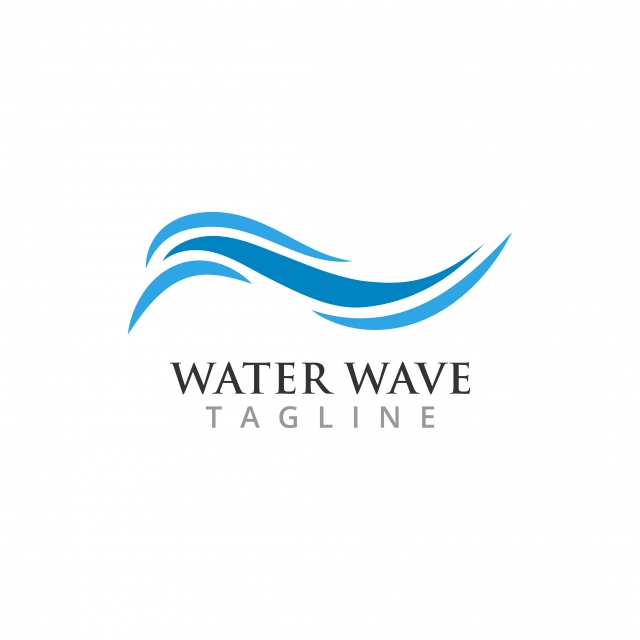 640x640 Water Wave Graphic Design Template Vector, Logo, Symbol, Graphic