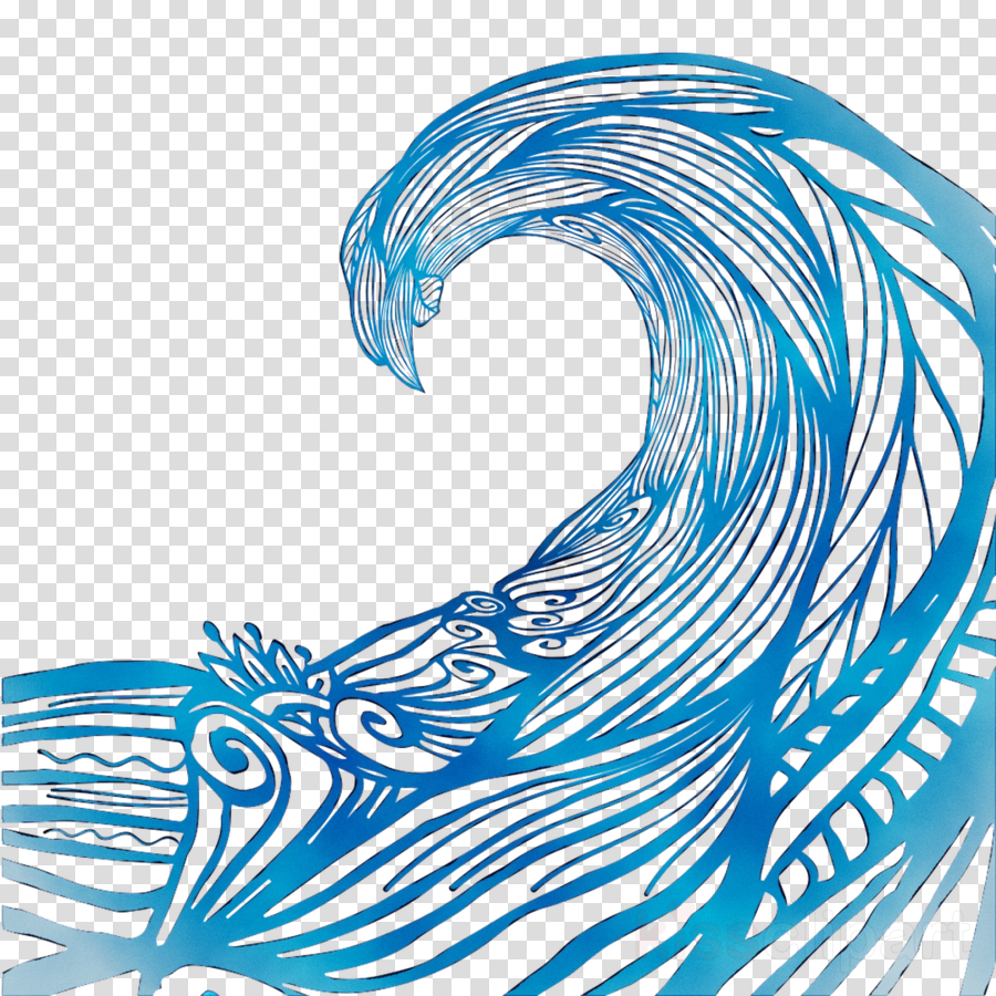 900x900 Wave Cartoon Clipart