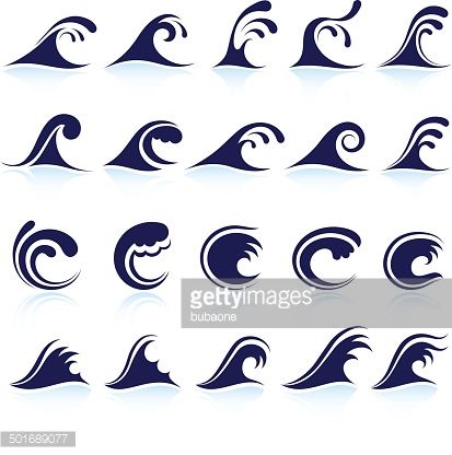 Black And White Waves Pattern Icon Set Tattoo Wave 413x416 Black And White Waves Pattern Icon Set Tattoo Wave