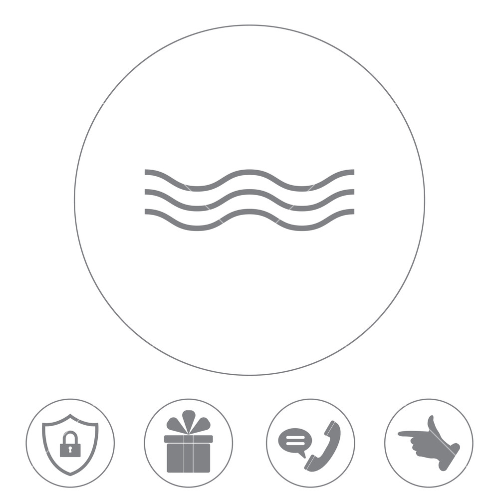 Wave Icon Vector Vector Illustration Royalty Free Stock Image 1000x1000 Wave Icon Vector Vector Illustration Royalty Free Stock Image