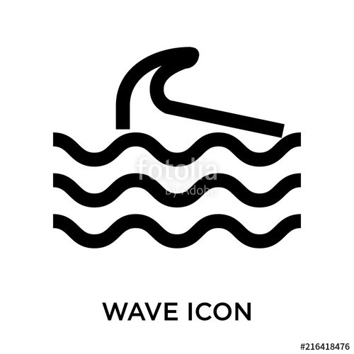Wave Icons Isolated On White Background Modern And Editable Wave 500x500 Wave Icons Isolated On White Background Modern And Editable Wave