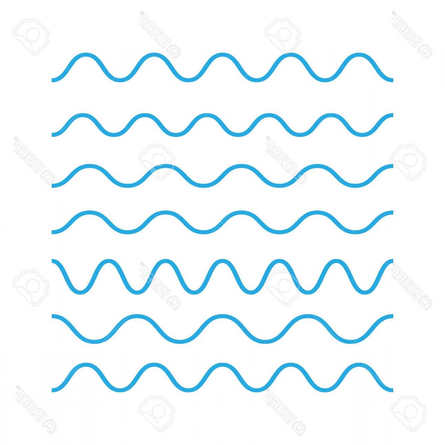 Wave Icon Vector at Vectorified.com | Collection of Wave Icon Vector ...