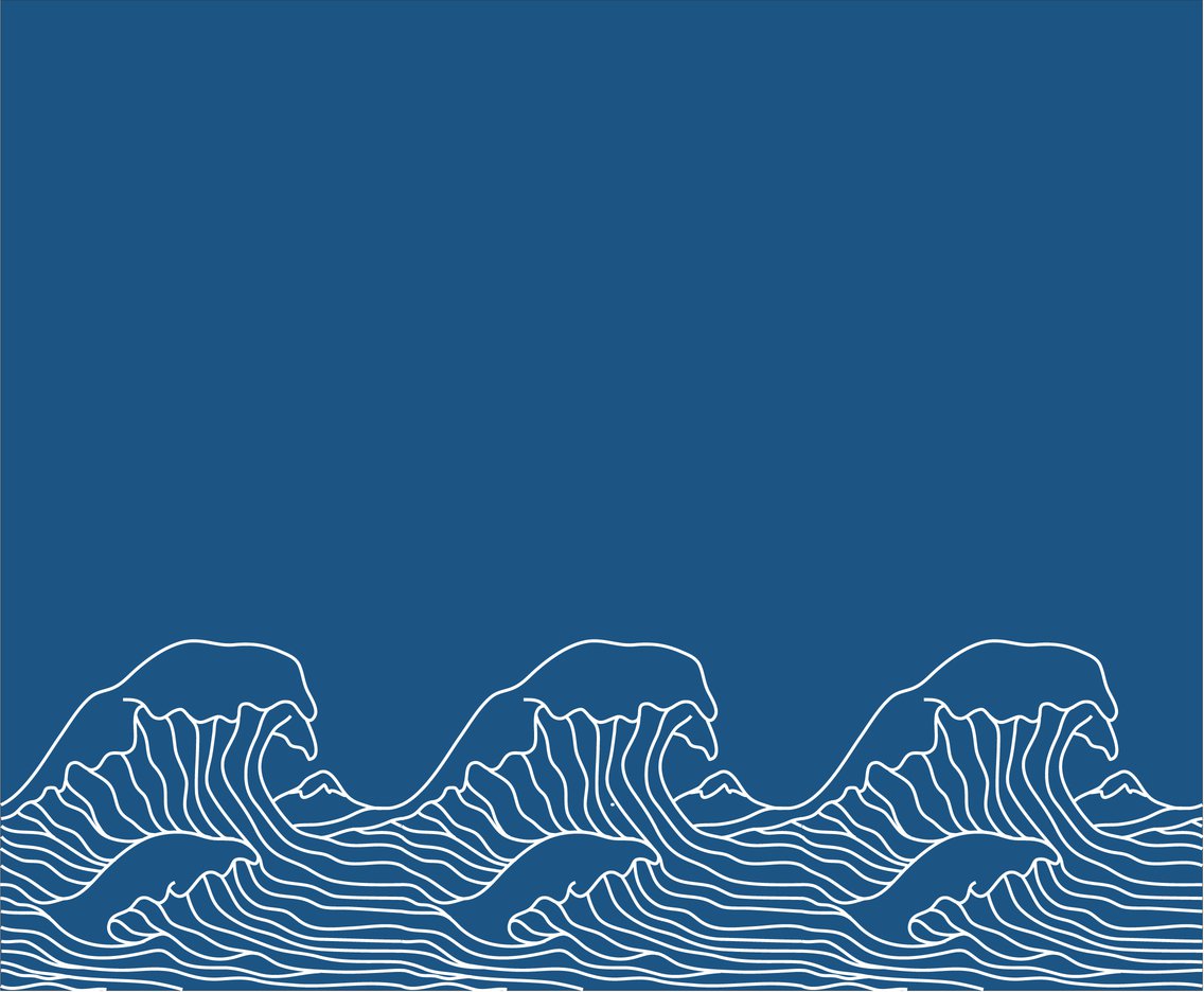 1136x936 Japanese Wave Illustration Motif Vector Art Graphics