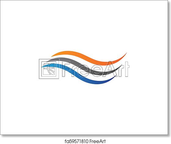 560x470 Free Art Print Of Wave Vector Icon Water Wave Logo Vector Icon