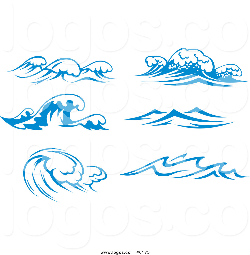 1024x1044 Royalty Free Clip Art Vector Logos Of Blue Ocean Surf Waves