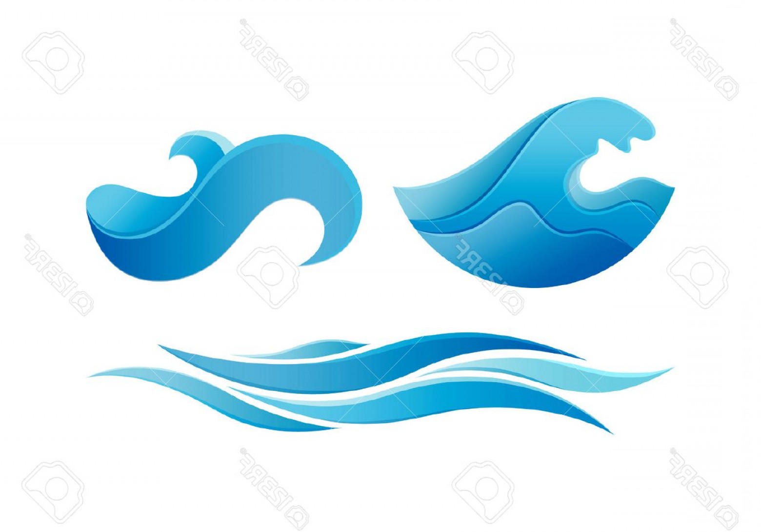 1560x1090 Wave Curl Logo Vector Art Lamaison