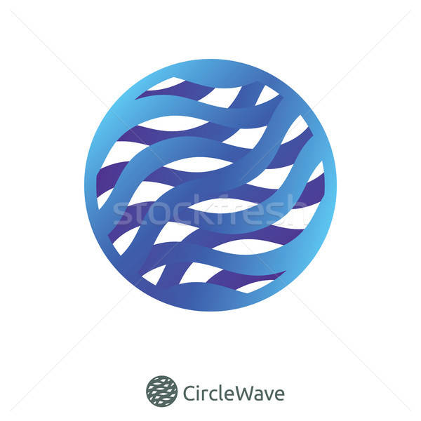 600x600 Circle Wave Logo Vector Illustration Taufik Al Amin