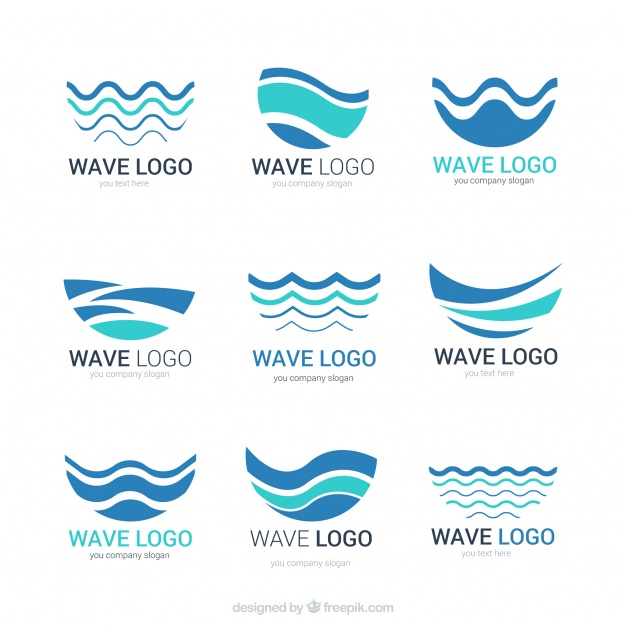 626x626 Abstract Wave Logos Vector Free Download