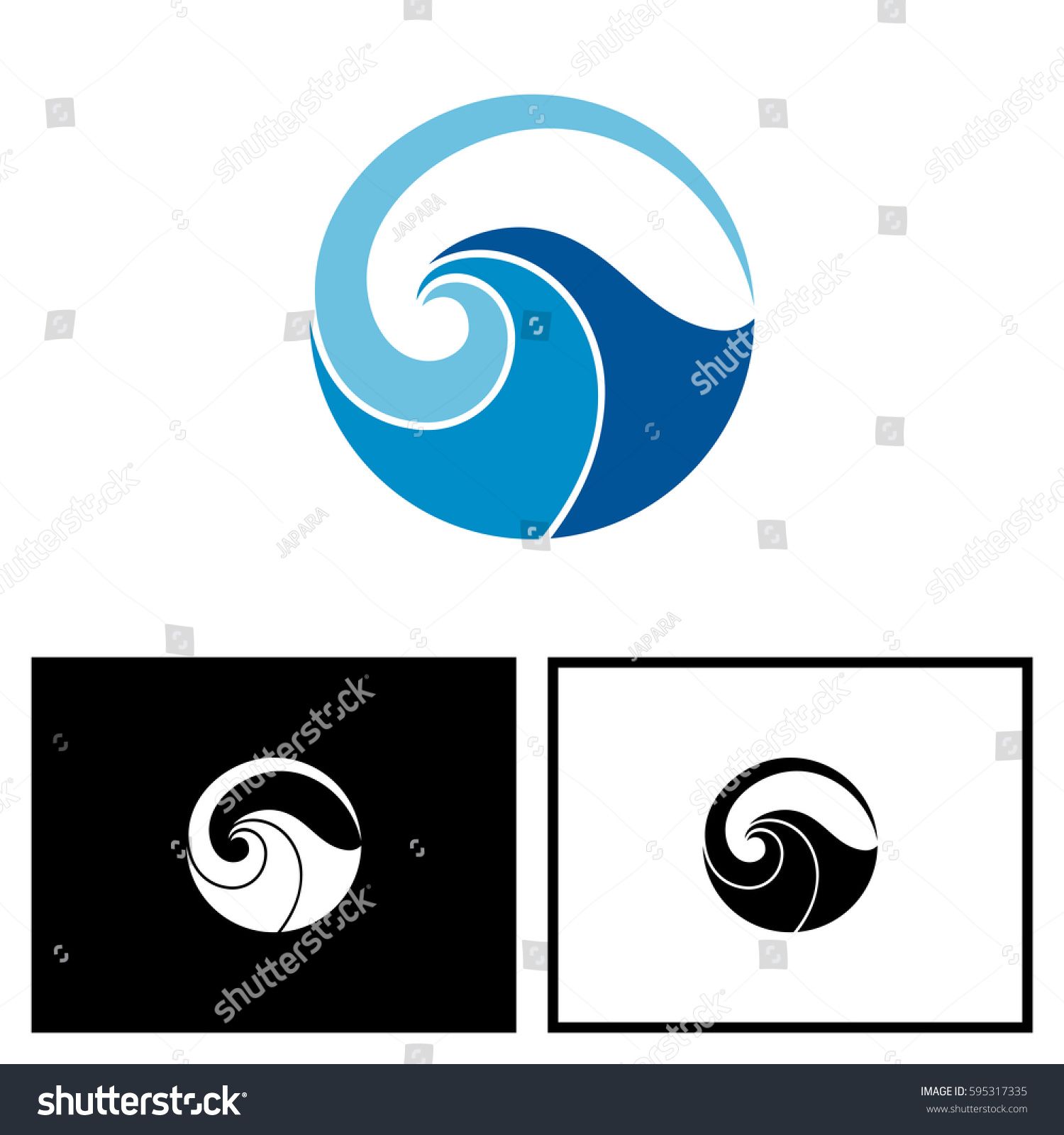 1500x1600 Blue Wave Logo Vector Clean Stack Waves Logo, Logos, Yoga Logo