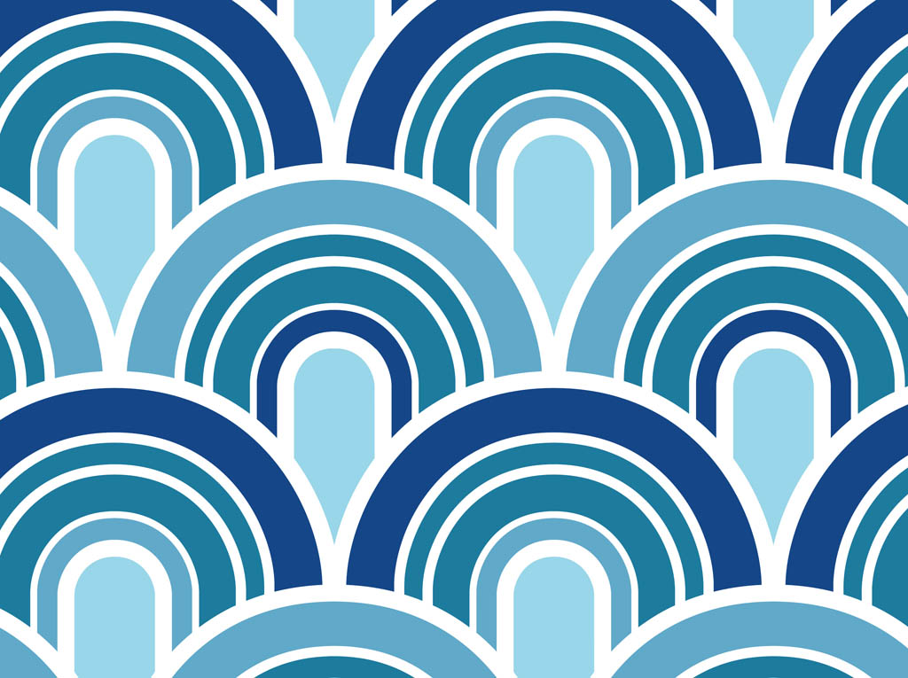 1024x765 Blue Waves Pattern Vector Art Graphics
