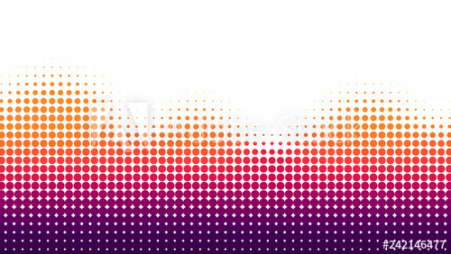 500x282 Halftone Dots Background, Wave Shape, Overlay Pattern, Vector