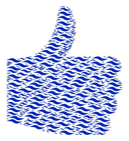 413x450 Success Figure Formed With Wave Shape Elements In Various Sizes