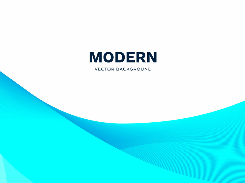 800x600 Vibrant Blue Wave Shape With White Background