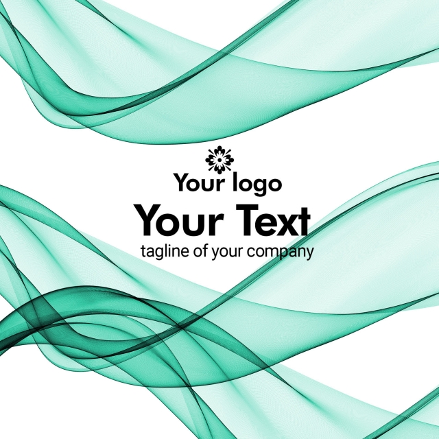 640x640 Wavy Shape Vector For Business Background, Wave, Vector, Waves Png