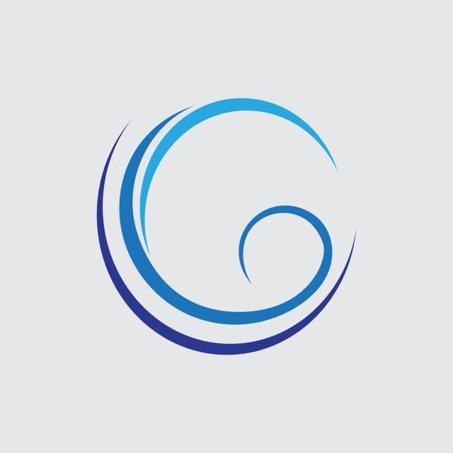 640x640 Abstract Wave Shape Letter G Business Logo, Wave, Letter, Icon Png